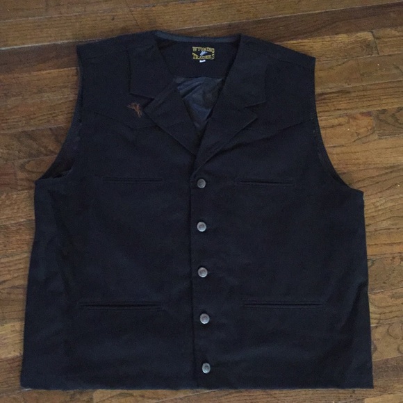 wyoming traders Other - Black canvas western vest